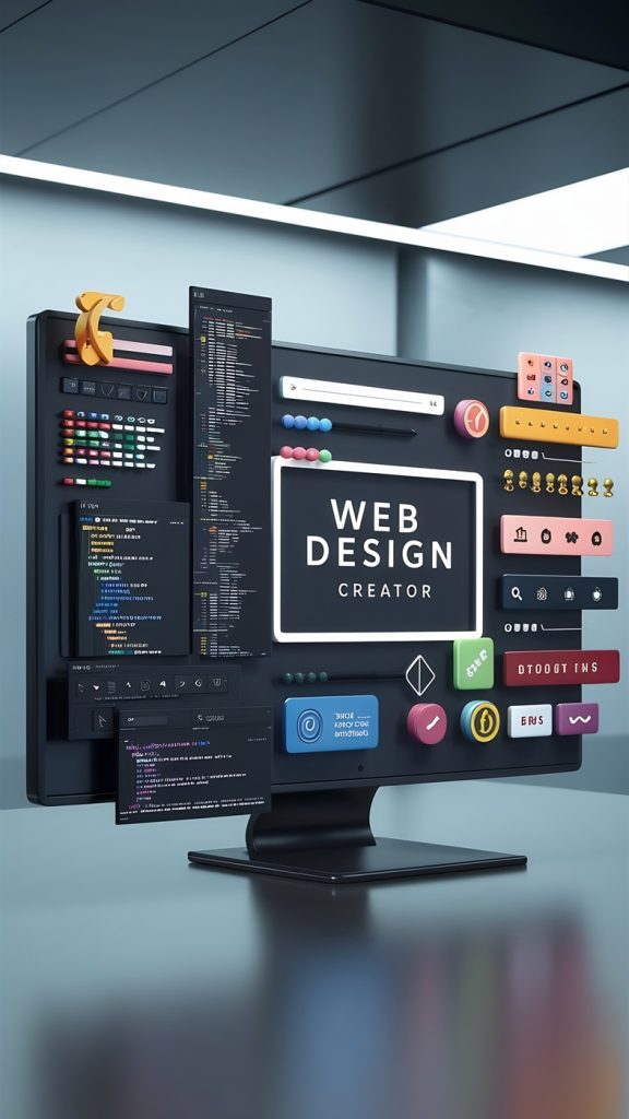 3d-monitor-with-user-interface-elements-web-design-software-creator-web-development 3d-monitor-with-user-interface-elements-web-design-software-creator-web-development
